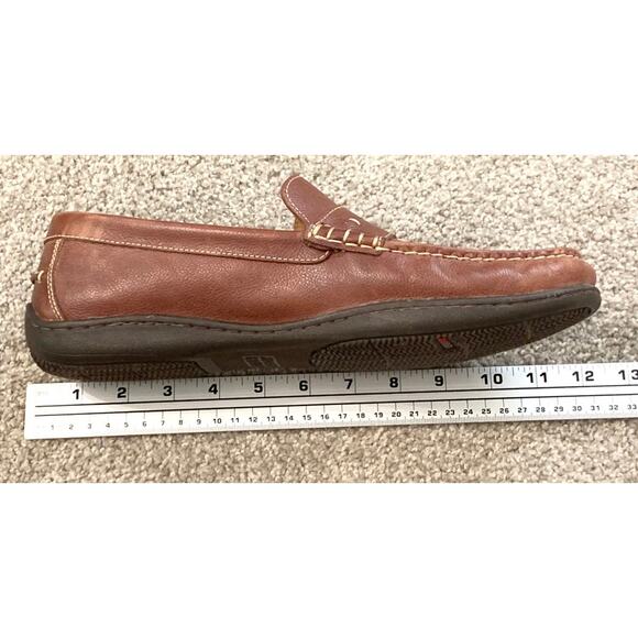 Johnston & Murphy Mens Shoes Size 11 Brown Leather Penny Loafers Classic Casual - Picture 12 of 14